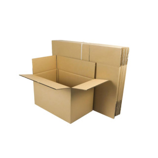 Caisse carton double cannelure 48 x 28 x 33 cm