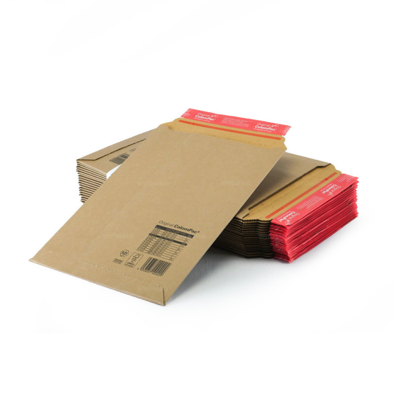 Enveloppe cartonnée : pochette carton à fermeture adhésive