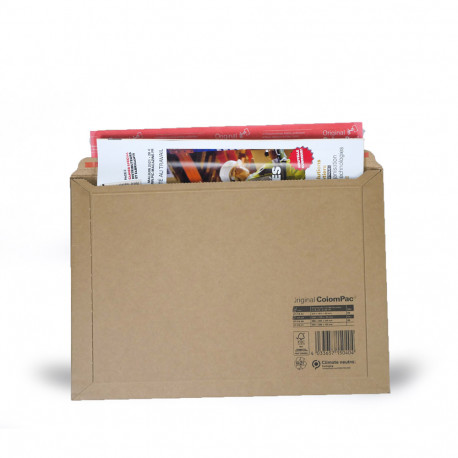 Enveloppe cartonnée : pochette carton à fermeture adhésive