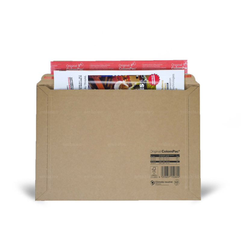 Impression enveloppe et pochette en carton pour envoi postal