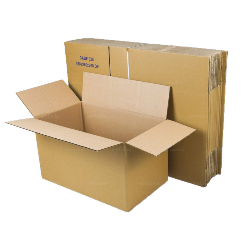 Carton déménagement - 55 cm x 35 cm x 33 cm - simple cannelure