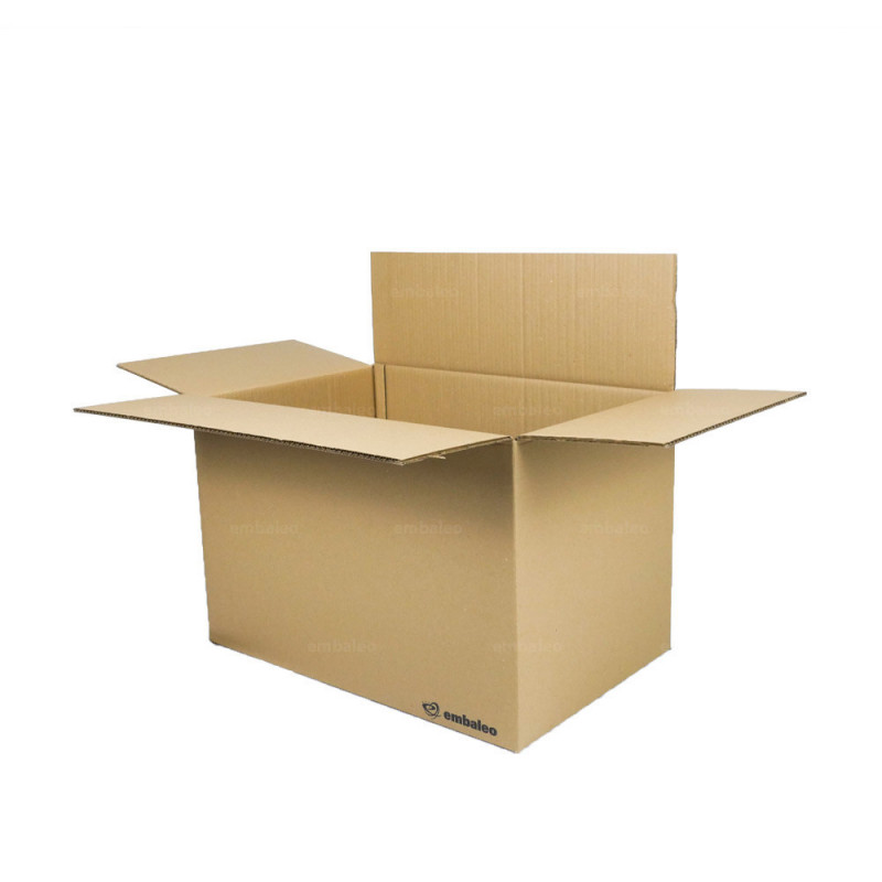 Boîtes en carton pour déménagement, 60 x 40 x 40 cm, boîtes d'emballage  d'expédition en carton ondulé Havane légères solides et résistantes – 10  pièces – Fabriqué en Italie : : Fournitures de bureau