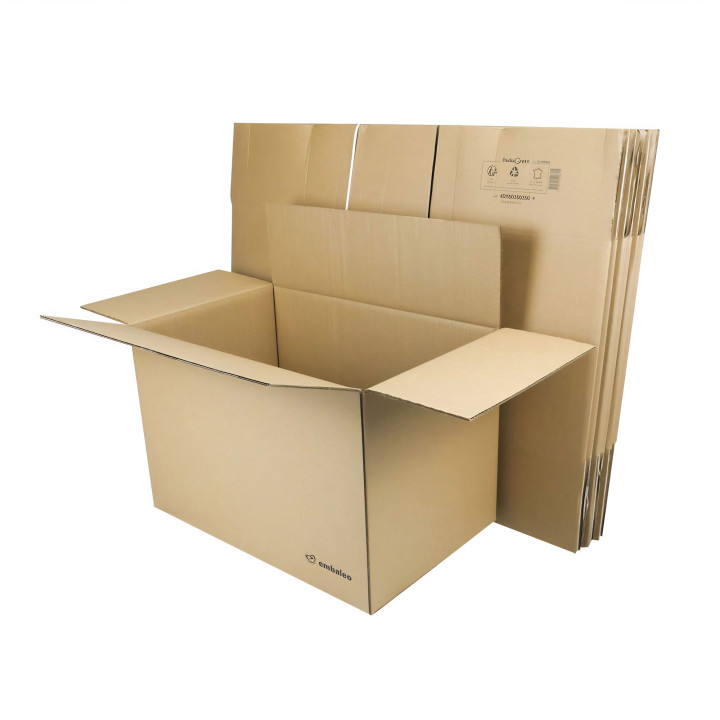 Carton double cannelure 55 x 35 x 35 cm