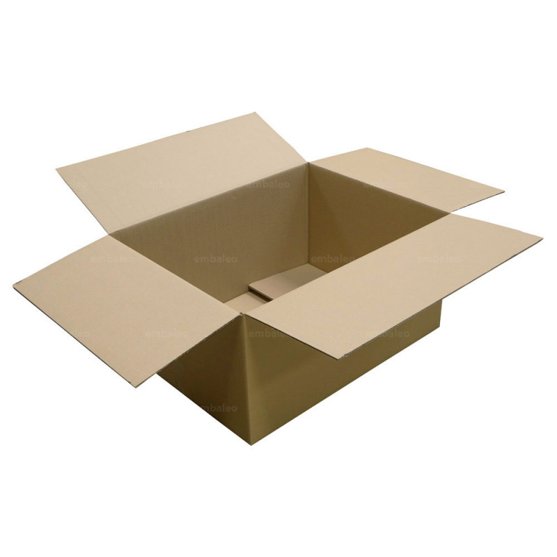 Caisse carton double cannelure 60 x 40 x 40 cm