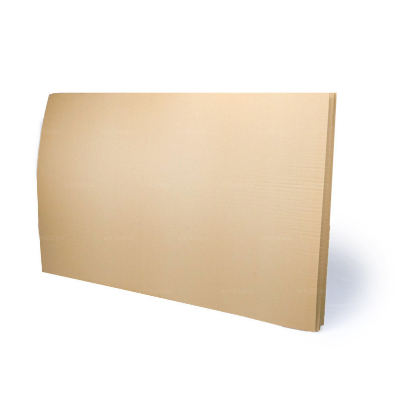 Plaque intercalaire recyclée 80 x 60 cm - carton simple cannelure