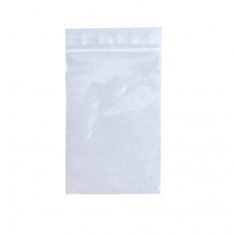 Sachet zip plastique pochette bijoux ( 70 x 100 mm )