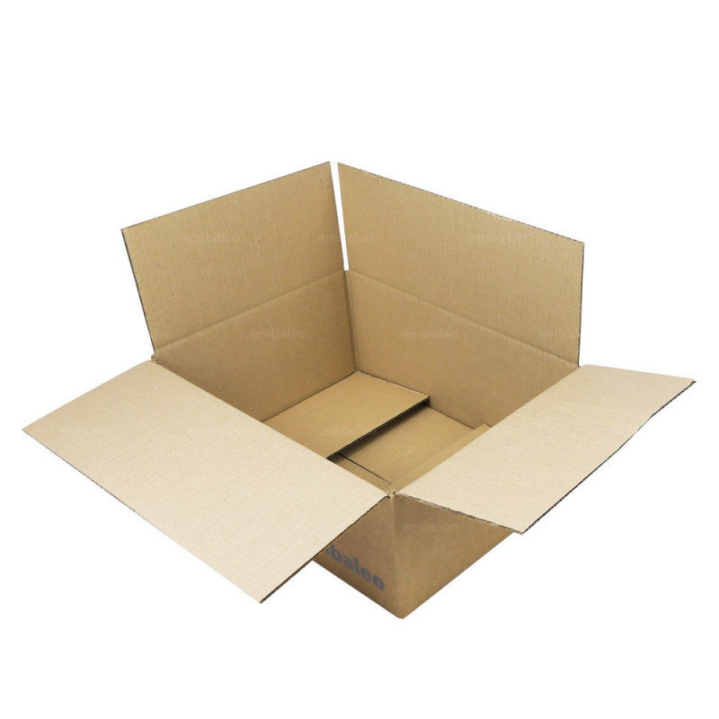 Lot de 10 cartons de déménagement double cannelure - 53 x 28 x 30 cm
