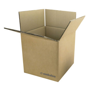 Carton double cannelure 25 x 25 x 25 cm