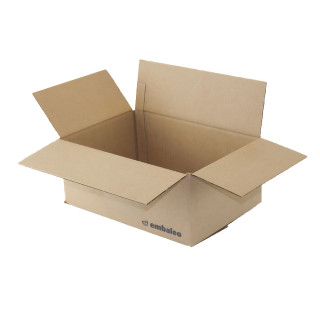 Carton simple cannelure  30 x 20 x 12,5 cm type GALIA A16