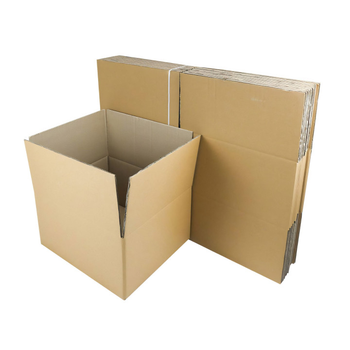 Carton double cannelure 50 x 50 x 25 cm