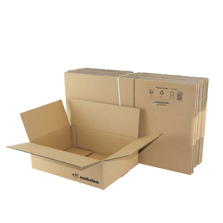 Boite en carton simple cannelure 35x25x10 cm