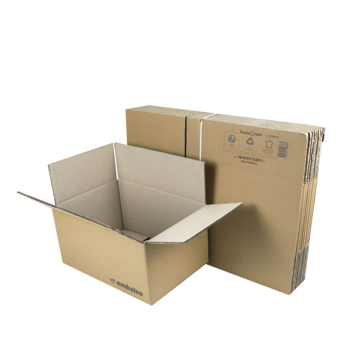 Carton double cannelure 40 x 27 x 20 cm