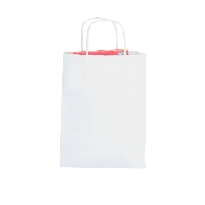 Sac kraft blanc 18 x 8 x 24 cm