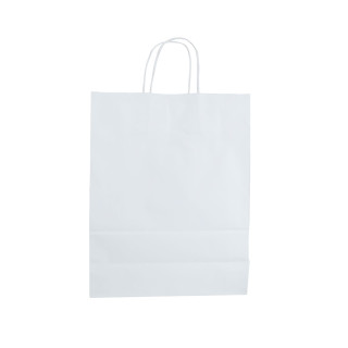 Sac kraft blanc 28 x 12 x 36 cm