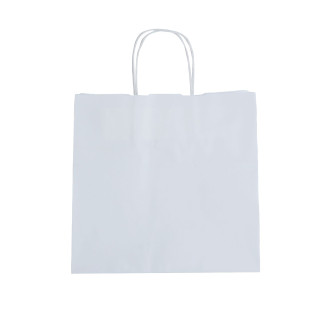 Sac kraft blanc 27 x 16 x 28 cm