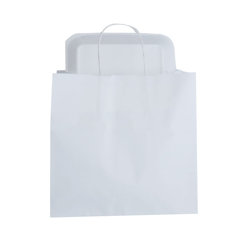 Sac Kraft Blanc Avec Poign Es Torsad Es X X Cm