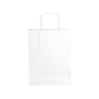 Sac kraft blanc 24 x 12 x 31 cm