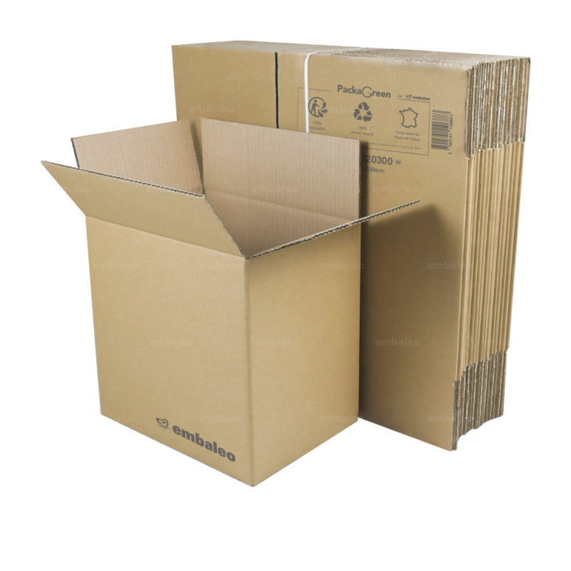 Carton déménagement - 36 cm x 24 cm x 31 cm - simple cannelure