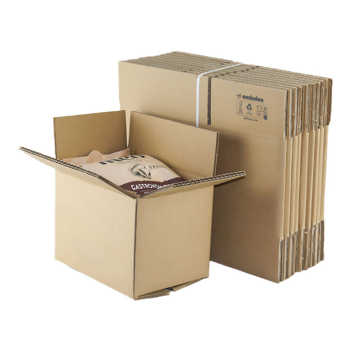 Carton double cannelure 20 x 14 x 14 cm