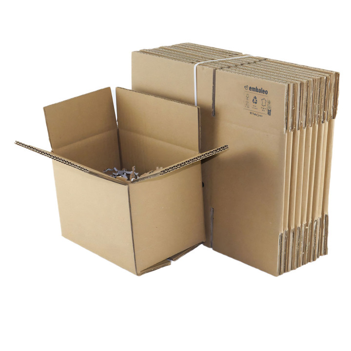 Carton double cannelure 20 x 14 x 14 cm