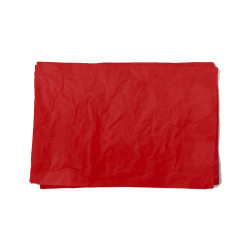Papier de Soie Rouge en feuilles - Qualité Premium - Le Papier de Soie