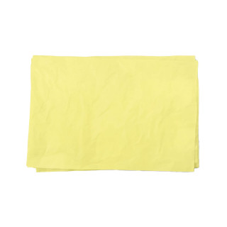 Feuilles de papier de soie jaune pour emballage 50x75cm