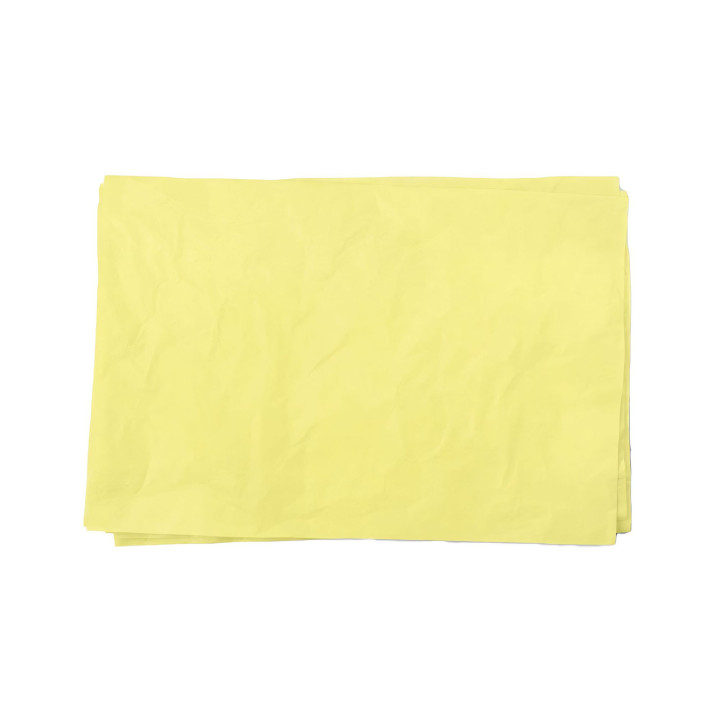 Feuilles de papier de soie jaune pour emballage 50 x 75 cm