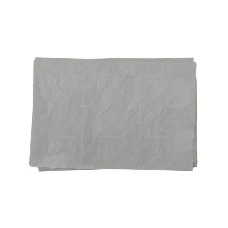 Papier de soie d'emballage - 50x75 cm - gris