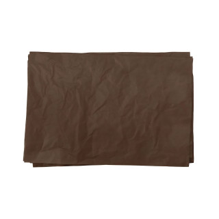 Feuilles de papier de soie marron chocolat pour emballage 50x75cm