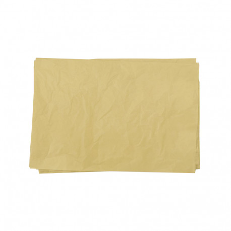 Feuilles de papier de soie or/doré pour emballage 50x75cm