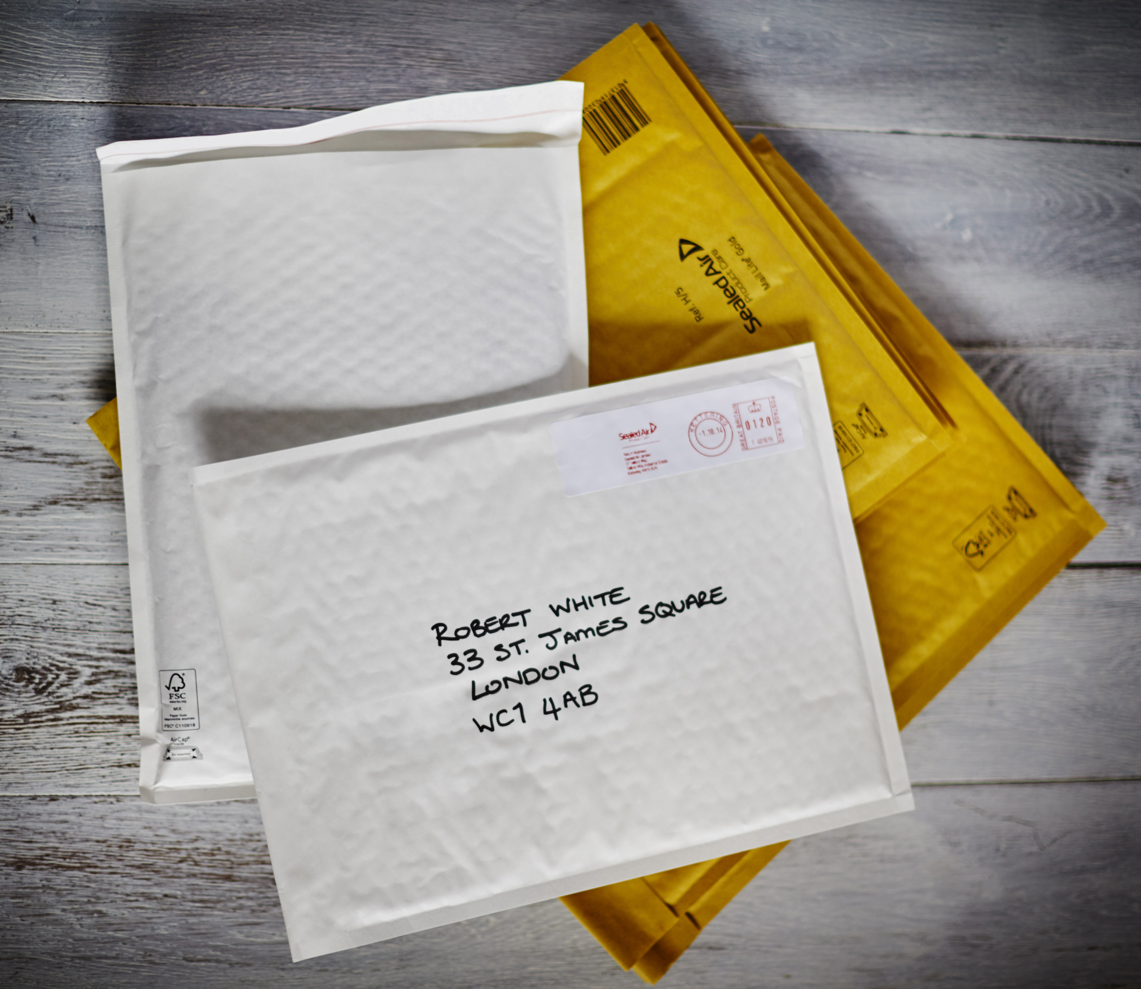 Envoyer enveloppe 1000pcs - Avec bord adhésif / Papier bulle