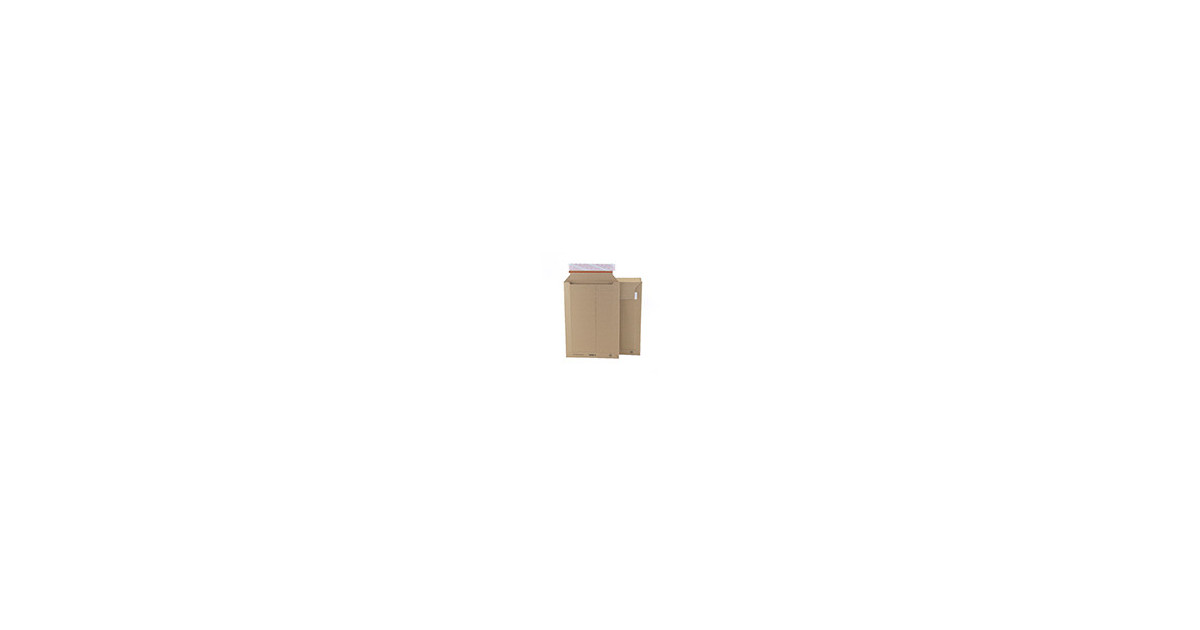 20 Enveloppe cartonnée N°4 (235x340) pochette d'expédition carton ondulé