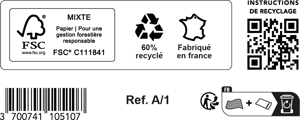 Logo Triman et informations recyclabilité