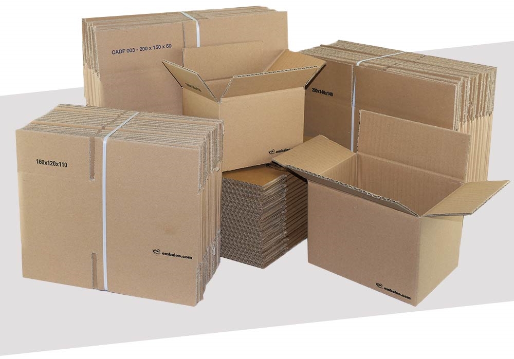 Cajas de cartón para Mudanzas Envío y Almacenamiento, Neutras sin